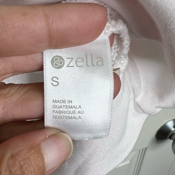 Zella Jamie Space Dye Crew Neck Long Sleeve Sweatshirt in Purple XS & S - Picture 10 of 11